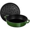 Lábas 24 cm, öntömörítő fedéllel, öntöttvasból készült, bazsalikommal, Staub