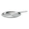Üveg fedél EVA TRIO 24 cm, lapos, fogantyúval, üveg, Eva Trio