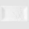 Tálaló tányér WHITE BLOSSOM 33 x 19 cm, MIJ