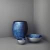 Stelton STOCKHOLM HORIZON váza, 16 cm, kék, alumínium
