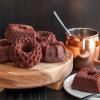 Sütőforma GEO BUNDLETTE BUNDT, 6 kis mini tortához, különböző formákban, arany színben, Nordic Ware