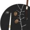 Evőpálcika tartó BLACK SAKURA, porcelán, MIJ