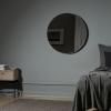 Fali tükör RIM 80 cm, világosbarna, Blomus