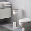WC-felügyelő EASYSTORE 68 cm, ezüst / fehér, rozsdamentes acél, Joseph Joseph