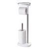 WC-felügyelő EASYSTORE 68 cm, ezüst / fehér, rozsdamentes acél, Joseph Joseph
