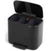 Pedálos szemetes kosár BO 3 x 11 l, fekete, Brabantia