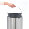Érintős szemeteskosár TOUCH ÚJ 30 l-es SZEMÉT, matt fekete / ezüst,Brabantia