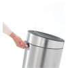 Érintős szemeteskosár TOUCH ÚJ 30 l-es SZEMÉT, matt fekete / ezüst,Brabantia