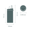 Érintős szemeteskosár TOUCH BIN NEW 30 l, fehér, Brabantia