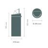 Érintős szemeteskosár TOUCH BIN NEW 30 l, matt acél, Brabantia