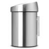 Érintős szemeteskosár TOUCH BIN 3 l, ujjlenyomatálló, matt acél, Brabantia