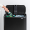 Érintős szemeteskosár BO HI 2 x 30 l, fekete, Brabantia