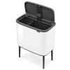 Érintős szemeteskosár BO 11 + 23 l, fehér, Brabantia