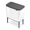 Érintős szemeteskosár BO 11 + 23 l, fehér, Brabantia