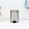 Pedálos szemetes kosár NEWICON 5 l, matt acél, Brabantia