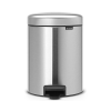 Pedálos szemetes kosár NEWICON 5 l, matt acél, Brabantia