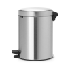 Pedálos szemetes kosár NEWICON 5 l, matt acél, Brabantia