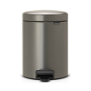 Pedálos szemetes kosár NEWICON 5 l, platina, Brabantia