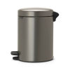 Pedálos szemetes kosár NEWICON 5 l, platina, Brabantia