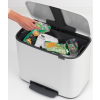 Pedálos szemetes kosár BO 36 l, fehér, Brabantia