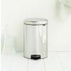 Pedálos szemetes kosár NEWICON 20 l, fényes acél, Brabantia