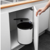 Beépített szemetes kosár 15 l, fehér, Brabantia