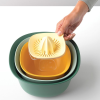 Tál készlet, 4 db, tésztaszűrővel és citruspréssel, Brabantia