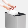 Érintős szemeteskosár BO 11 + 23 l, matt acél, Brabantia