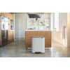 Pedálos szemetes kosár BO 2 x 30 l, fehér, Brabantia