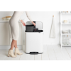 Pedálos szemetes kosár BO 2 x 30 l, fehér, Brabantia