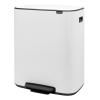 Pedálos szemetes kosár BO 2 x 30 l, fehér, Brabantia