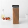 Brabantia TASTY PLUS üveg tárolóedény készlet, 2,5 l, sötétszürke, műanyag