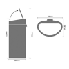 Érintős szemeteskosár TOUCH BIN NEW 40 l, platina, Brabantia