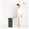 Pedálos szemetes kosár NEWICON 30 l, matt acél, Brabantia
