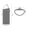 Érintős szemeteskosár TOUCH BIN NEW 40 l, fehér, Brabantia