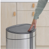 Érintős hulladékgyűjtő TOUCH BIN NEW 40 l, ujjlenyomat-mentes, matt acél, Brabantia