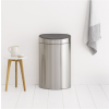 Érintős hulladékgyűjtő TOUCH BIN NEW 40 l, ujjlenyomat-mentes, matt acél, Brabantia