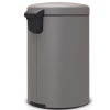 Pedálos szemetes kosár NEWICON 20 l, ásványszürke, Brabantia