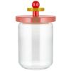 Élelmiszertároló edény 100 COLLECTION, 1 l, rózsaszín, üveg, Alessi