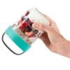Üveg uzsonnás doboz JAR TO GO 400 ml, türkiz, Lékué