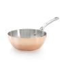 Mély serpenyő PRIMA MATERA 24 cm, indukcióhoz, kúpos, réz, de Buyer