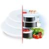 Fedők INGENIO L9019222, 3 db szett, ételtároláshoz, műanyag, Tefal