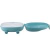 Uzsonnás doboz SNACKMOBILE, 2 rekeszes, kék, Alessi