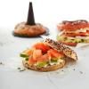 Bagel sütőforma, 6 db szett, barna, szilikon, Lékué