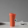 Bögre fedéllel ANYTIME EMMA 450 ml, narancssárga, porcelán, Viva Scandinavia