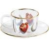 Kávéscsésze csészealjjal TOILETPAPER I LOVE YOU 110 ml, Seletti