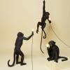 Asztali lámpa STANDING MONKEY 54 cm, fekete, Seletti