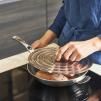 Univerzális serpenyő fedél 26-28 cm, rozsdamentes acél, de Buyer