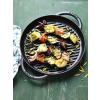 Öntöttvas grillserpenyő kerek grafitszürke O 30 cm Staub