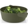 GREEN TOOL mikrohullámú párolóedény 2 l, zöld, üveg/műanyag, Eva Trio